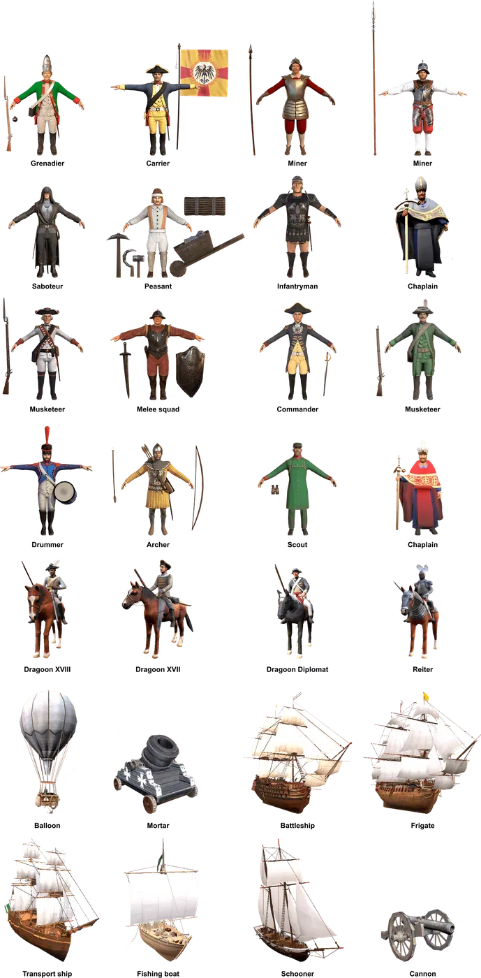 Cossacks 4: The Battle gallery units visual