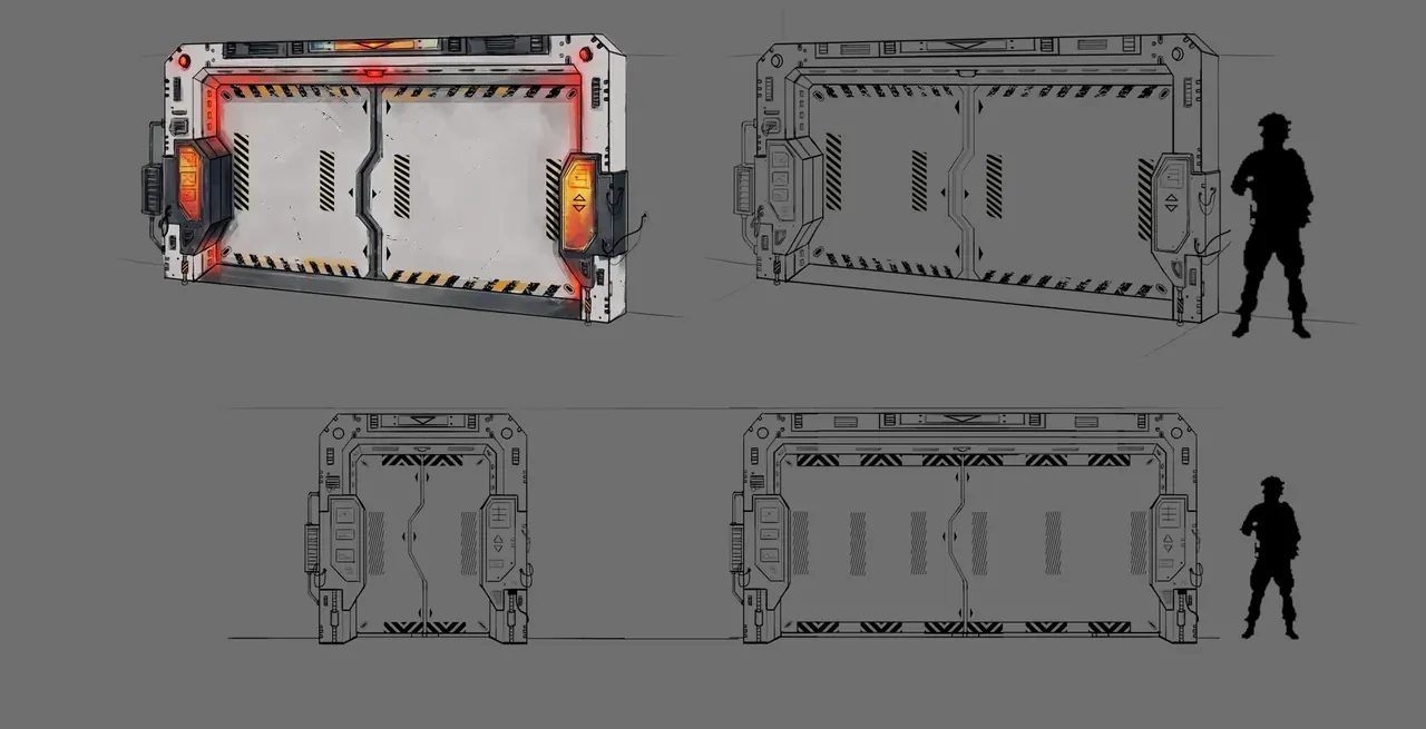 VR Quest Time Machine door design visual