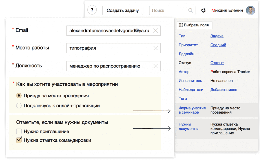 Yandex tracker